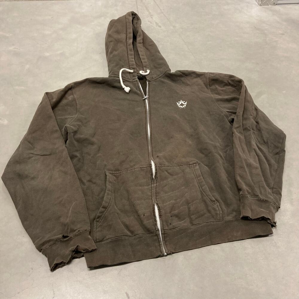 vintage y2k brown Rusty skate hoodie